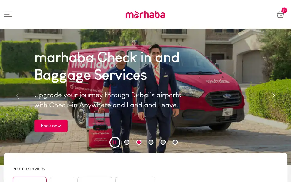 Screenshot of marhabaservices.com