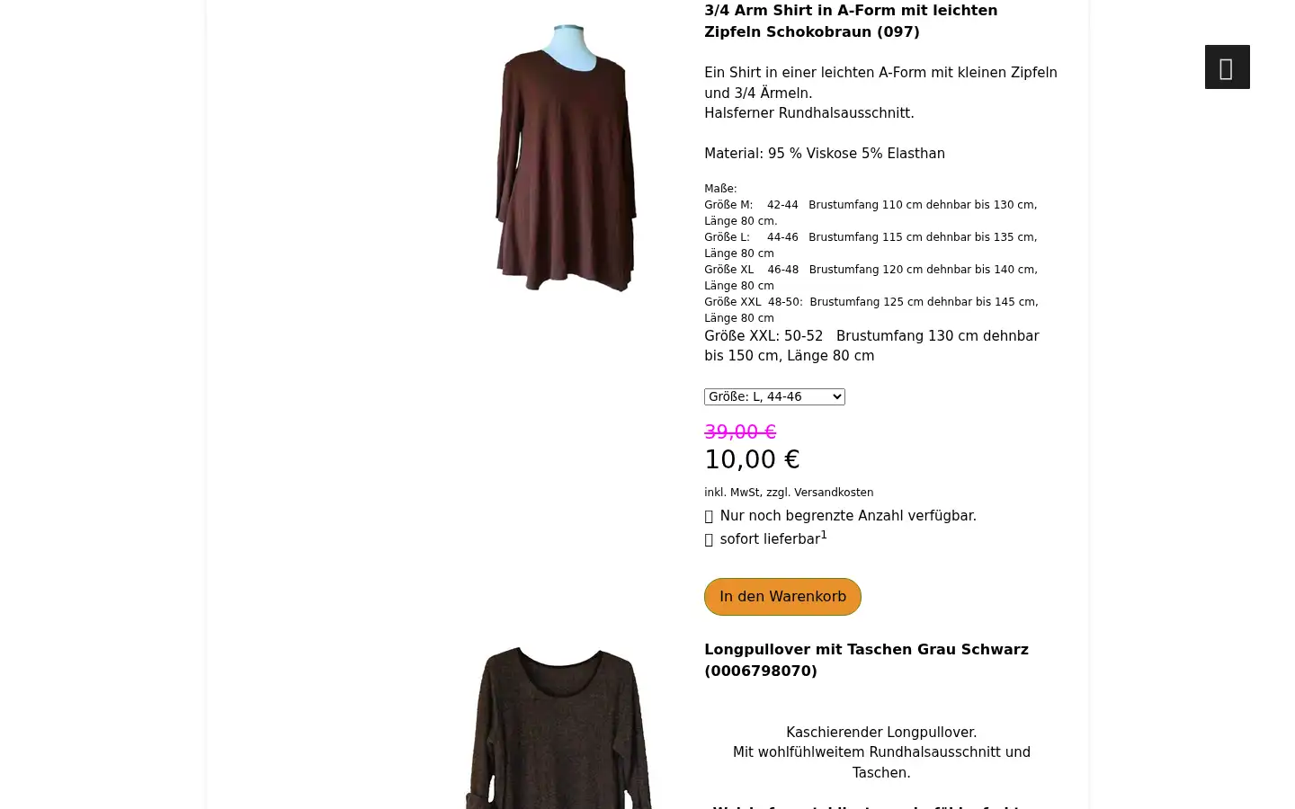 Screenshot of mari-dago.de