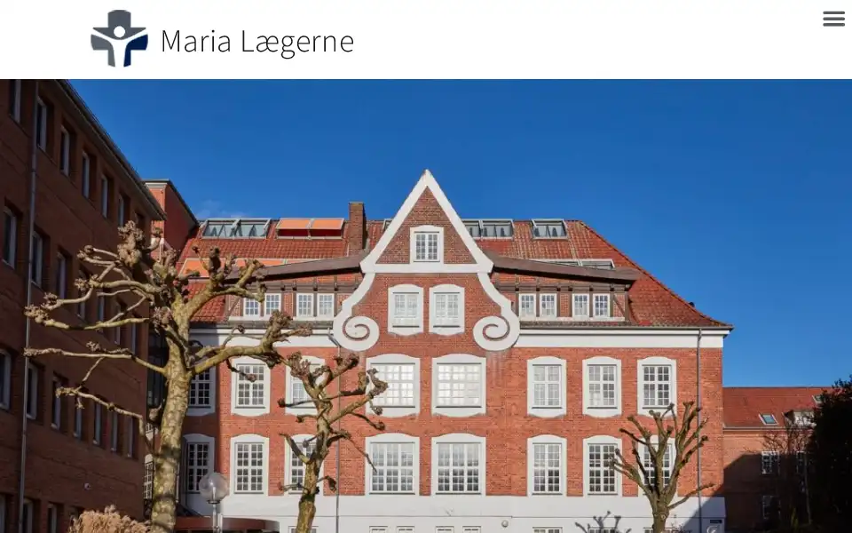Screenshot of marialaegerne.dk