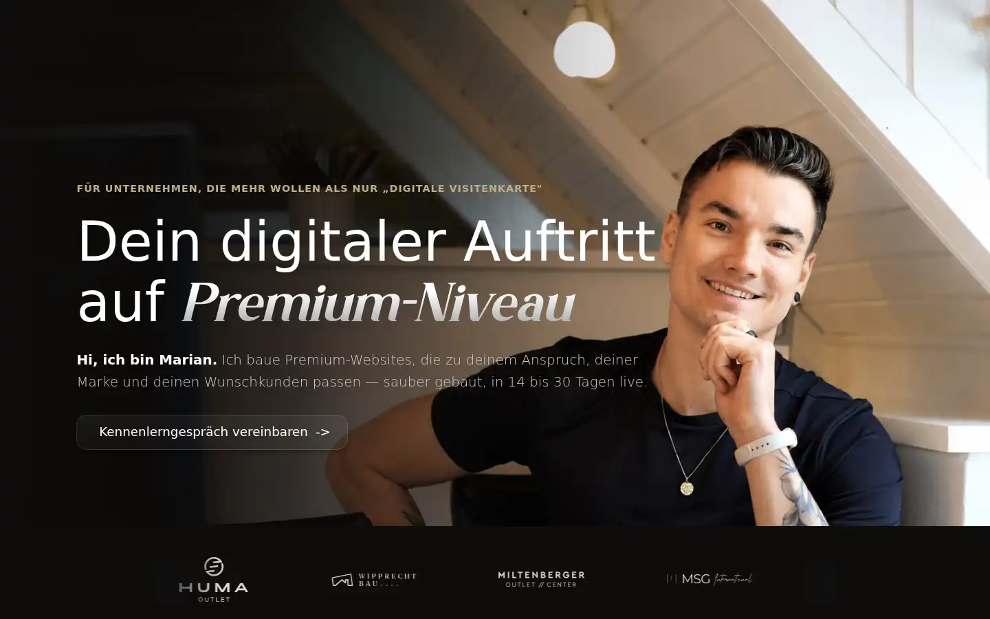 Screenshot of marianluebbermann.de