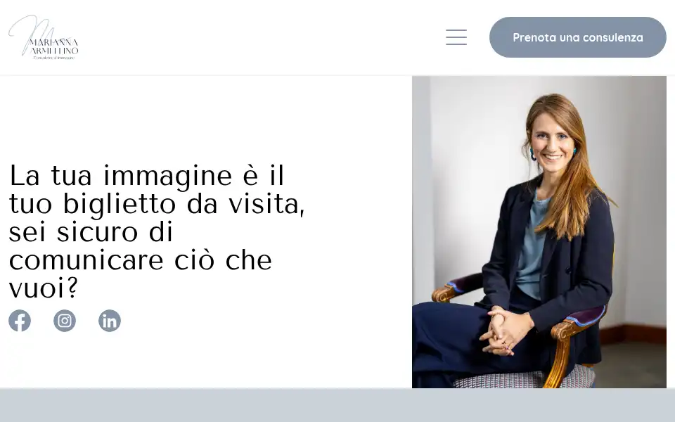 Screenshot of mariannarmellino.it