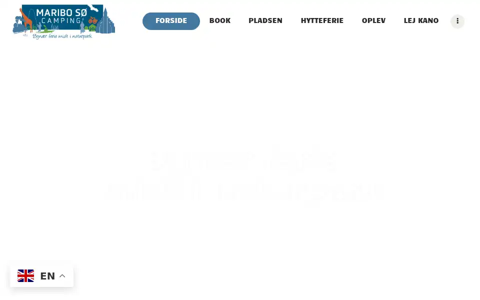 Screenshot of maribo-camping.dk