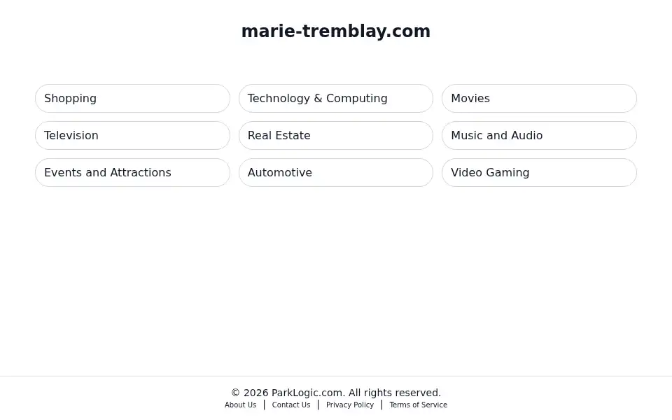 Screenshot of marie-tremblay.com