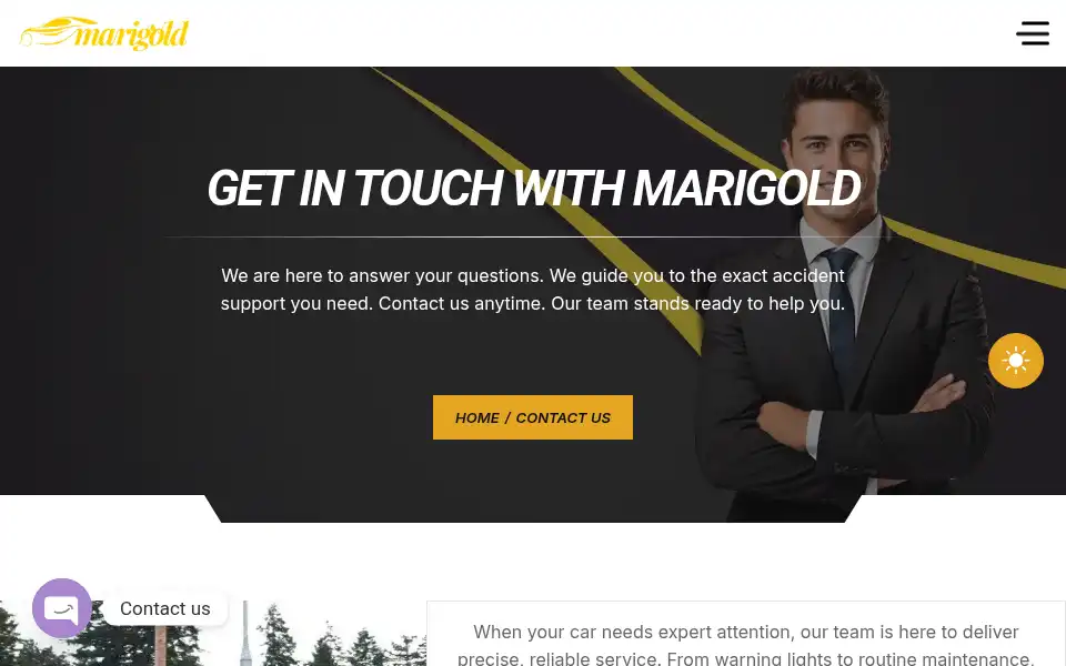 Screenshot of marigold-services.com