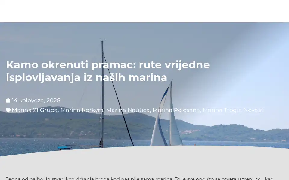 Screenshot of marina21.com