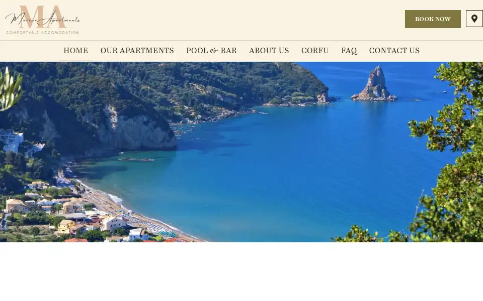 Screenshot of marinaapartments.gr