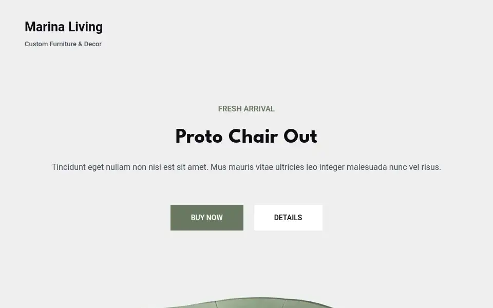 Screenshot of marinaliving.ae