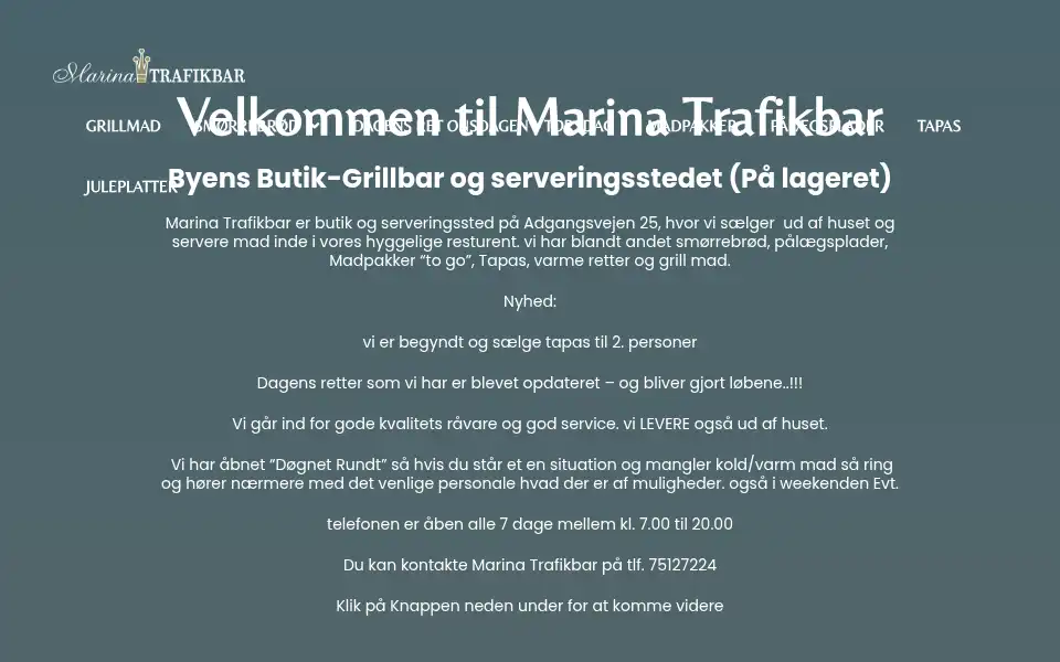 Screenshot of marinatrafikbar.dk