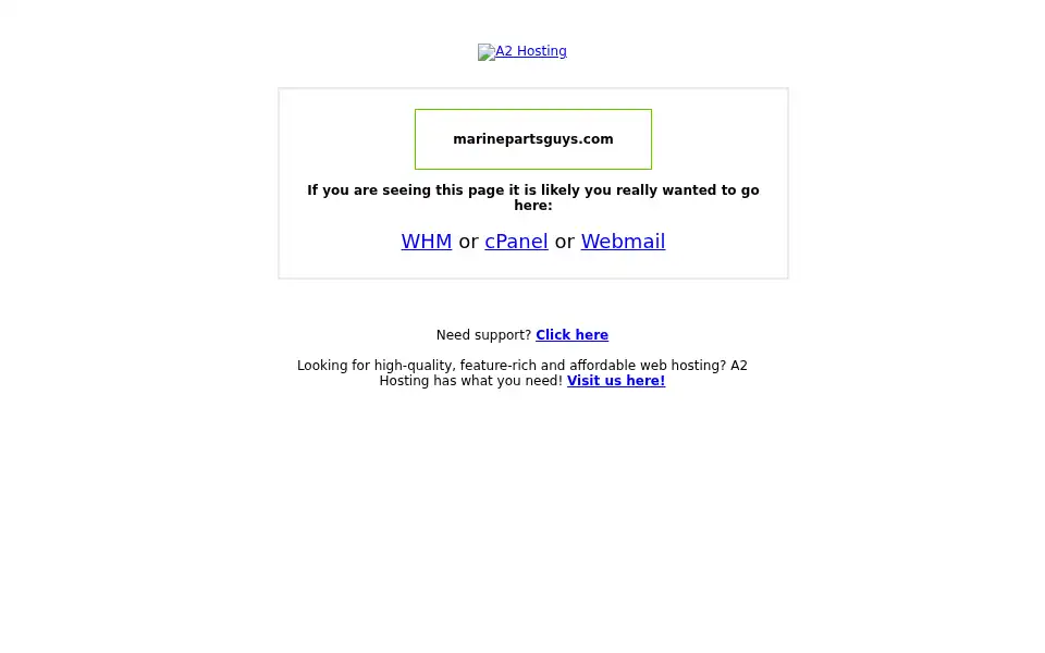 Screenshot of marinepartsguys.com