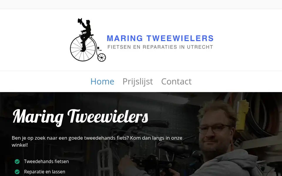 Screenshot of maring-tweewielers.nl