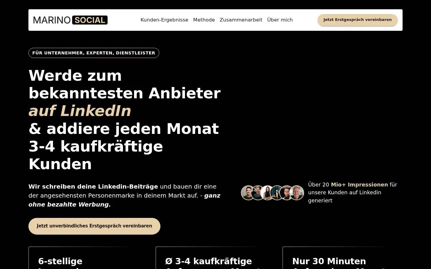 Screenshot of marinosocial.de