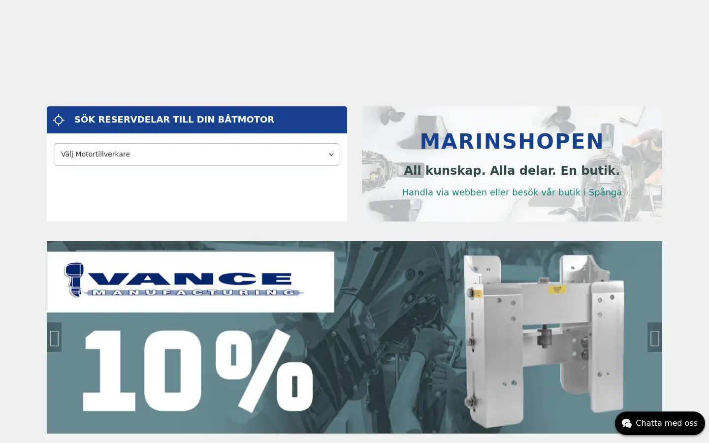 Screenshot of marinshopen.se