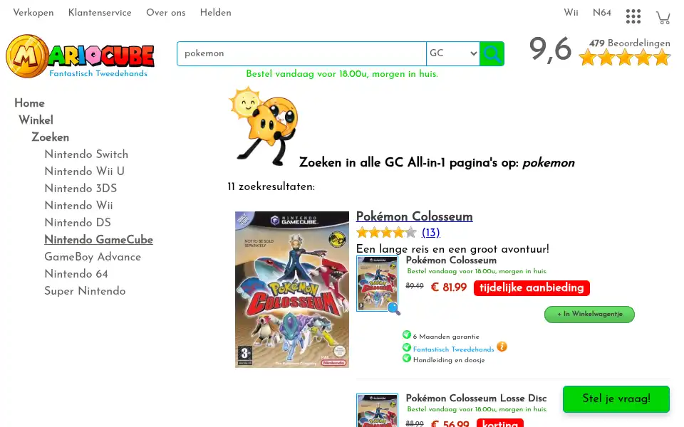 Screenshot of mariocube.nl