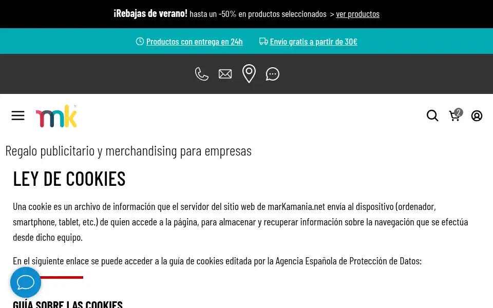 Screenshot of markamania.es