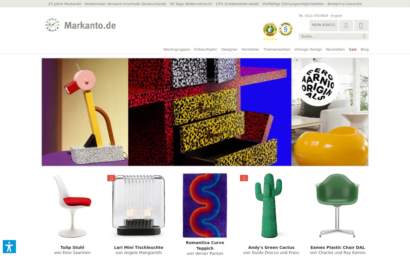Screenshot of markanto.de