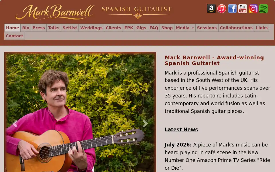 Screenshot of markbarnwell.com