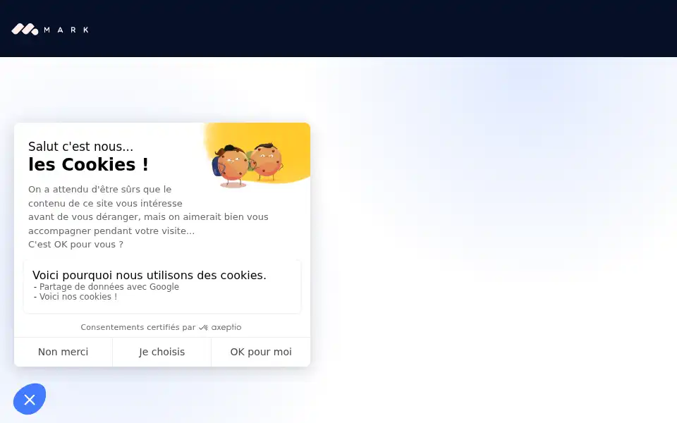 Screenshot of markcopy.ai