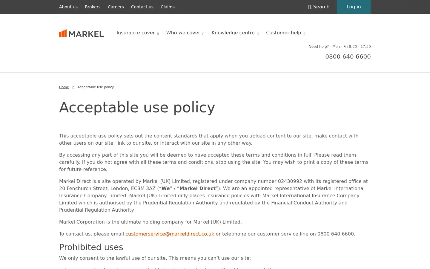 Screenshot of markeluk.com