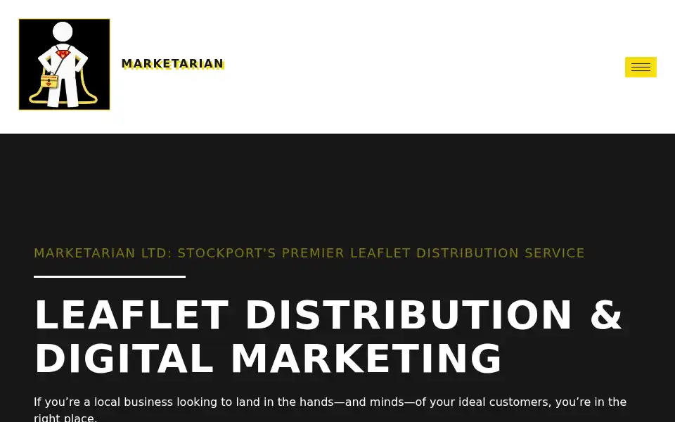 Screenshot of marketarian.co.uk