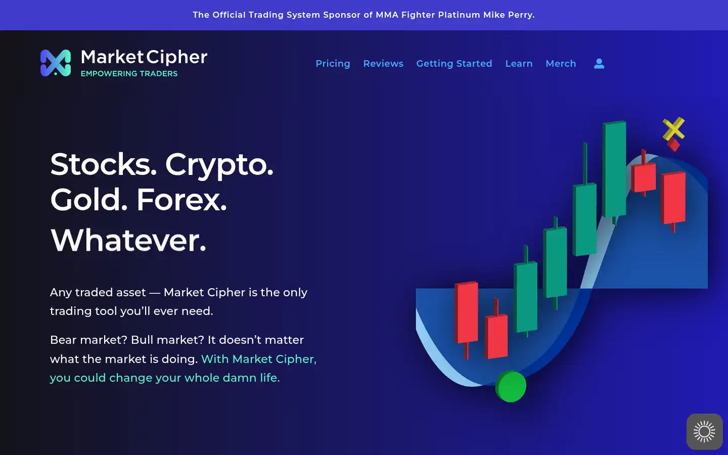 Screenshot of marketciphertrading.com