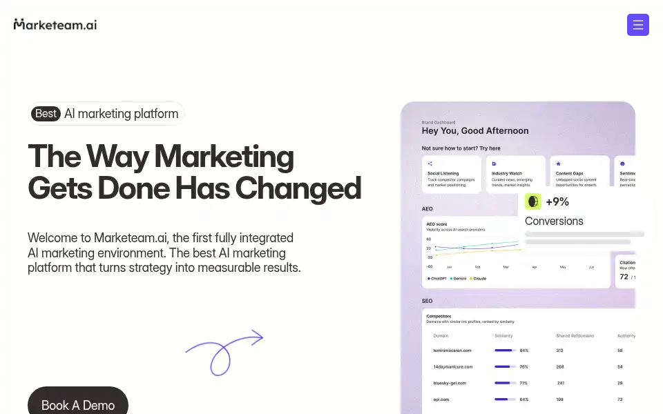 Screenshot of marketeam.ai