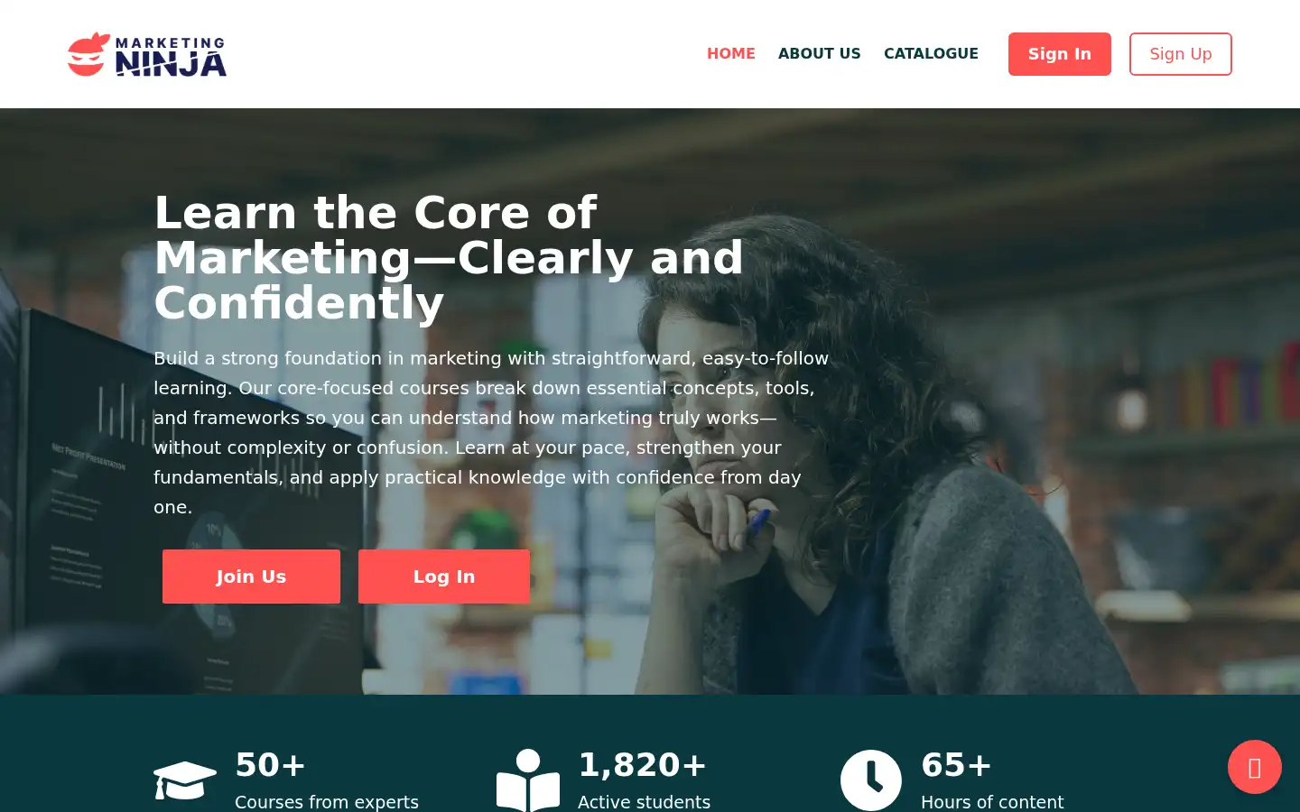 Screenshot of marketing-ninja.co