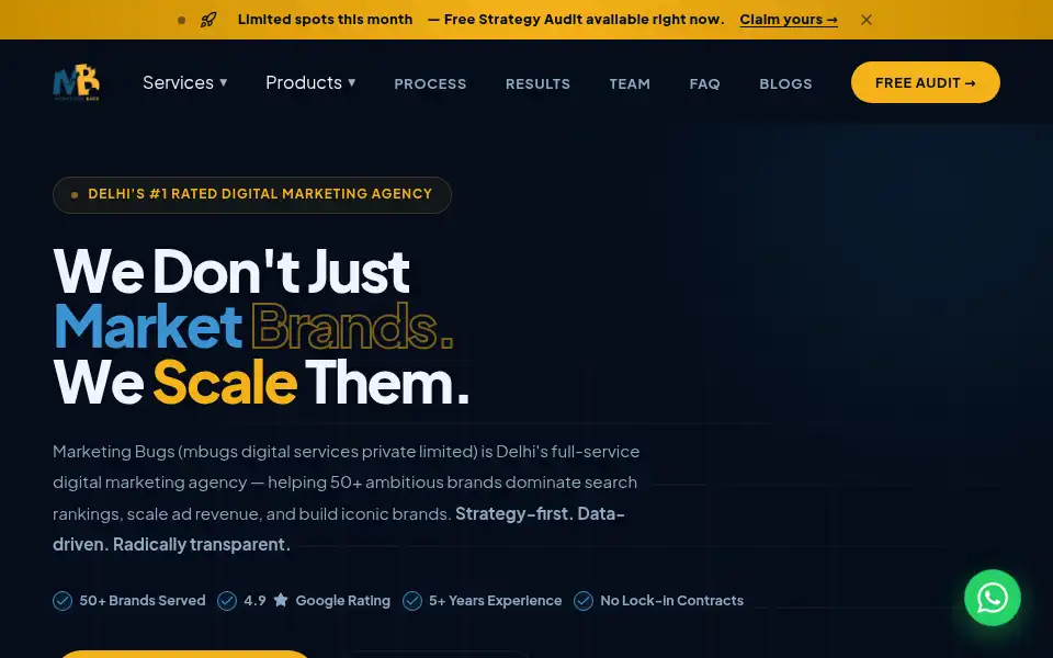 Screenshot of marketingbugs.in