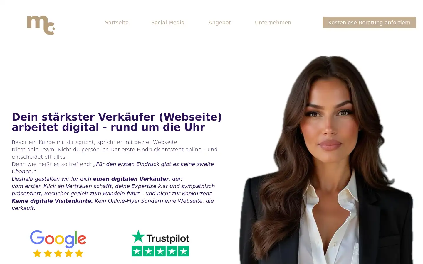 Screenshot of marketingcreationsagency.de