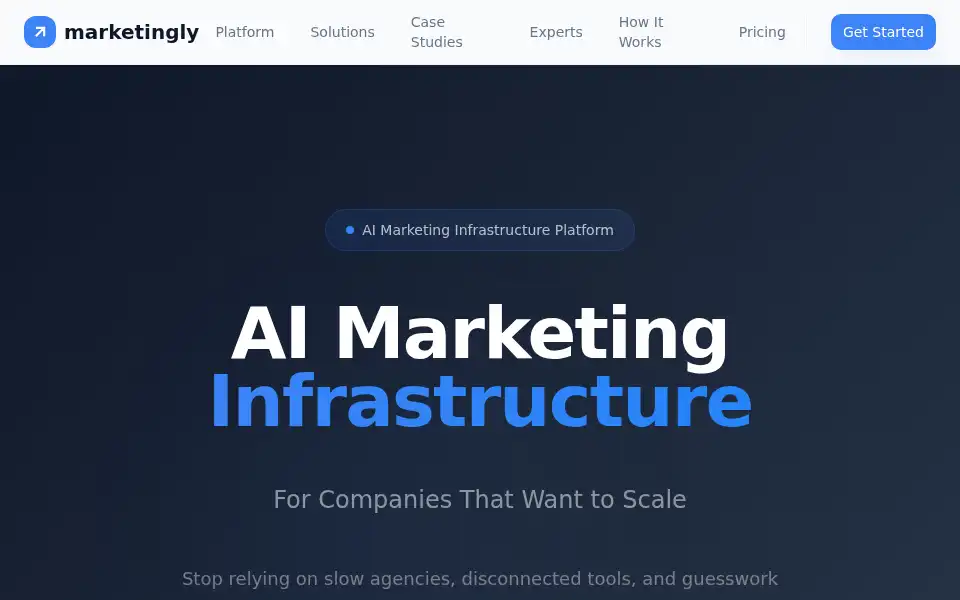 Screenshot of marketingly.ai
