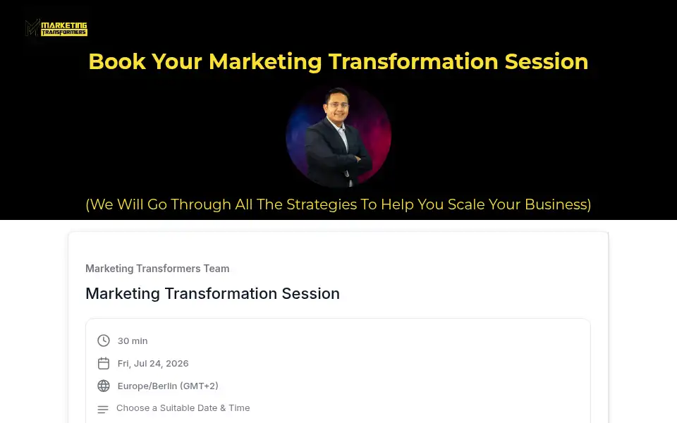 Screenshot of marketingtransformers.com