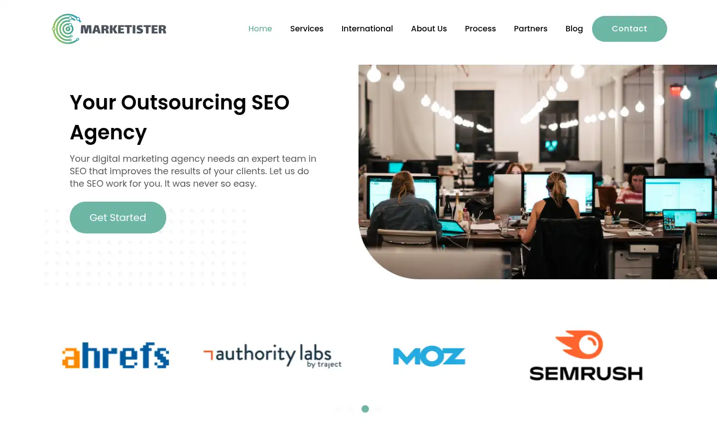 Screenshot of marketister.com