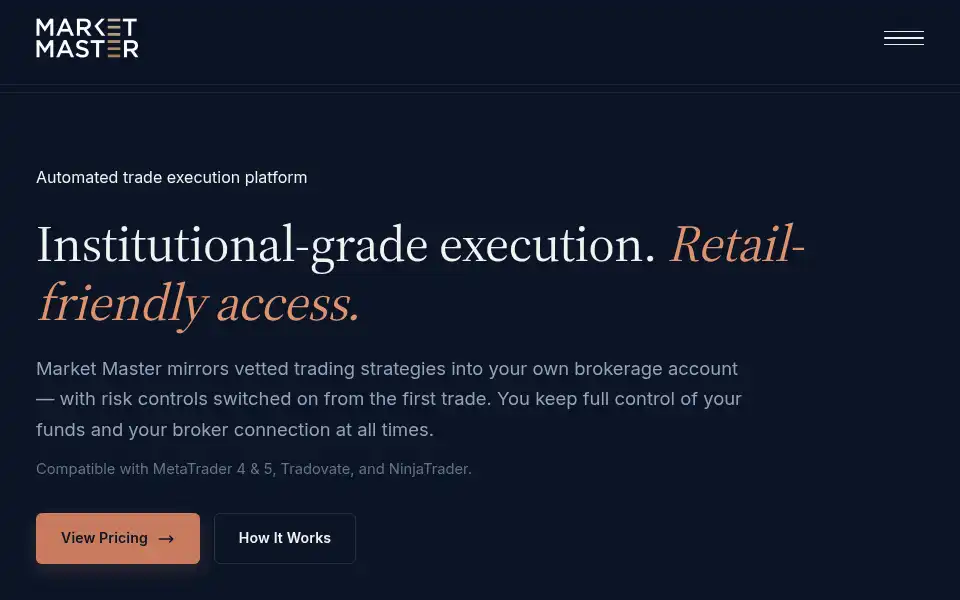 Screenshot of marketmastersacademy.com