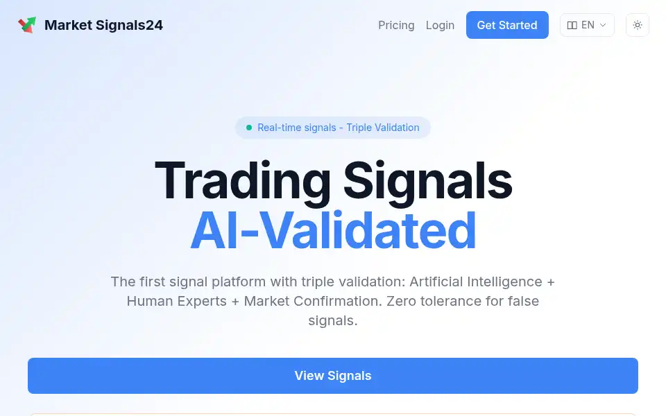 Screenshot of marketsignals24.com
