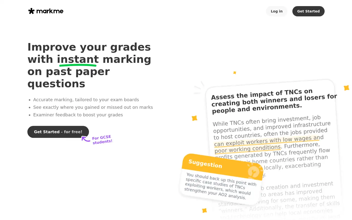 Screenshot of markme.com