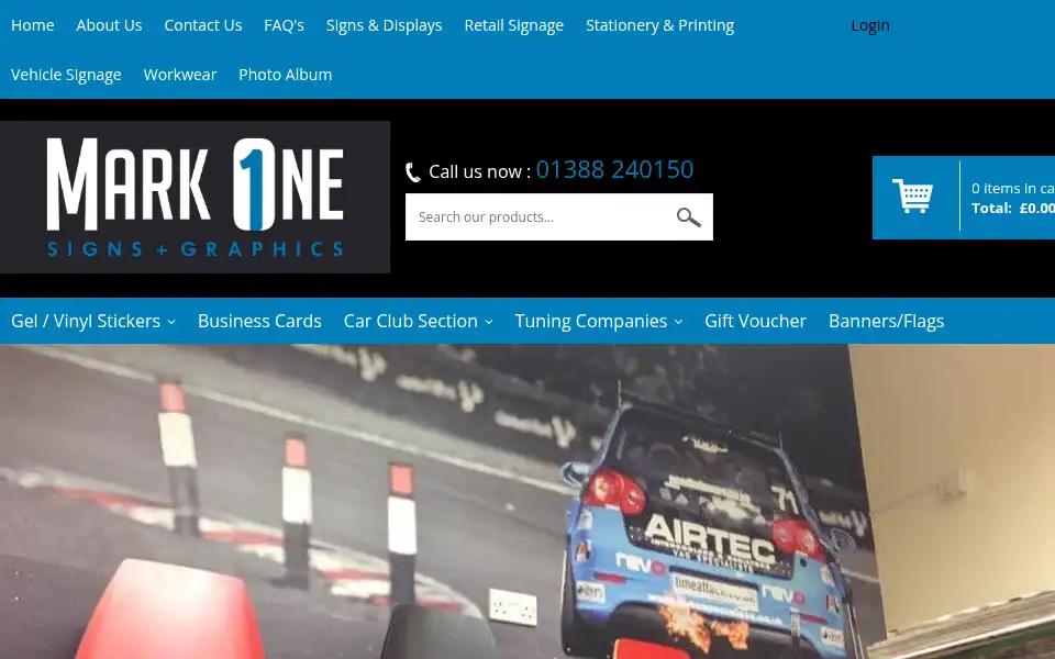 Screenshot of markonegraphics.com