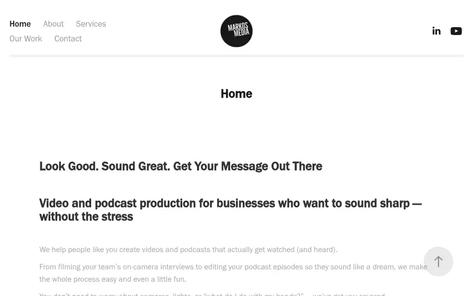 Screenshot of markosmedia.co.uk