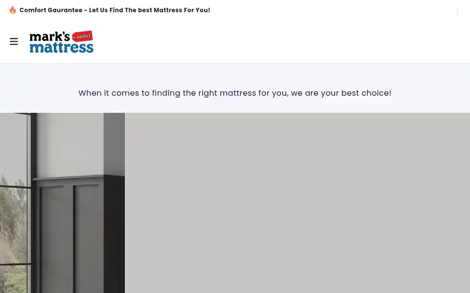 Screenshot of marksmattress.com