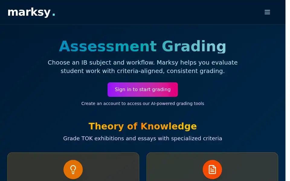 Screenshot of marksyib.com