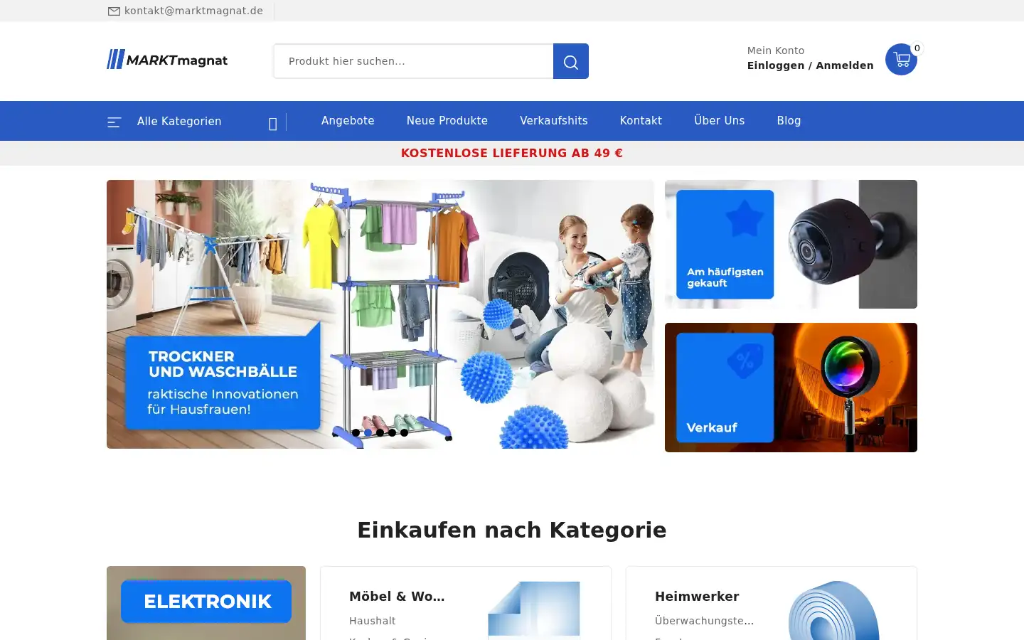 Screenshot of marktmagnat.de