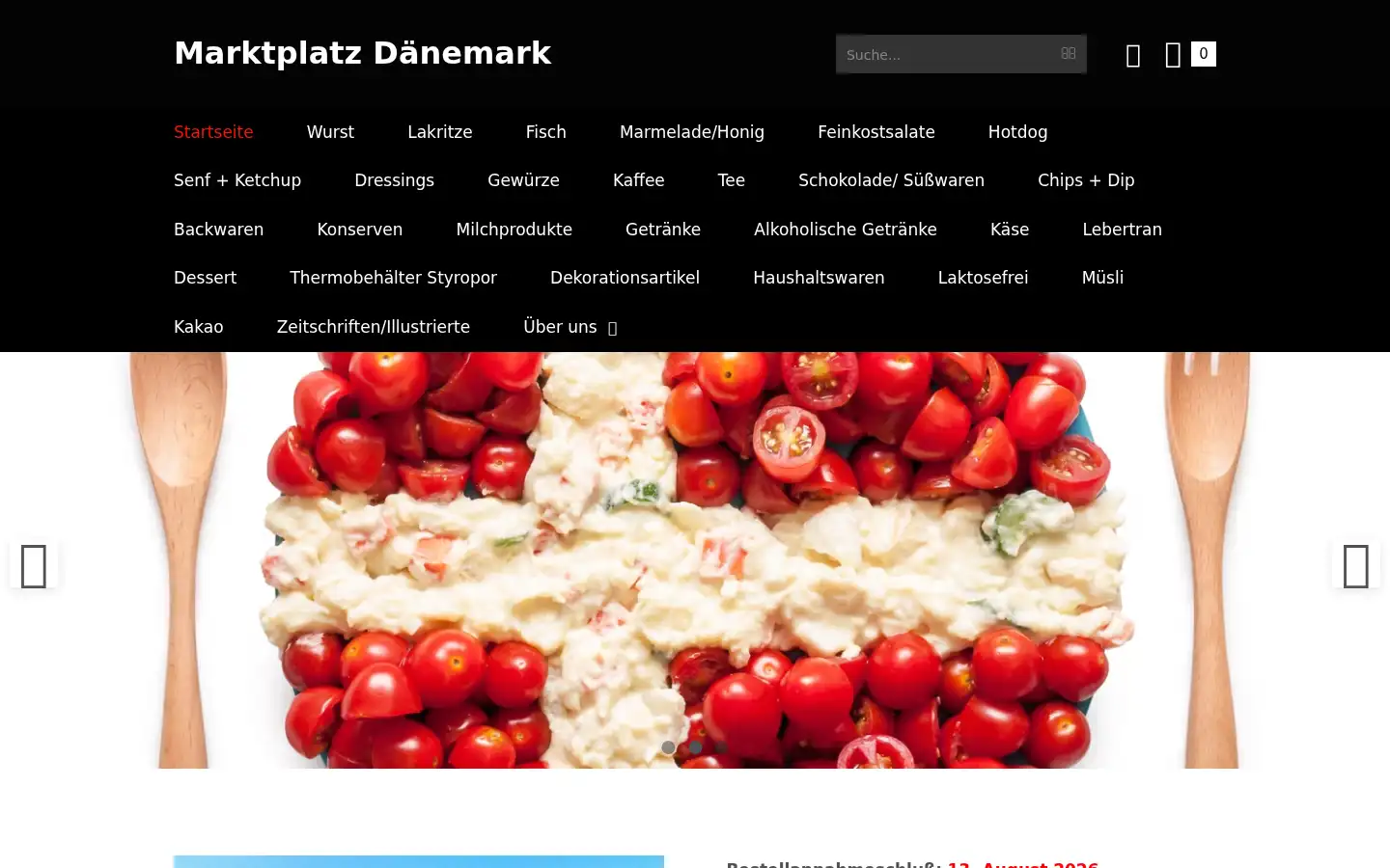 Screenshot of marktplatz-daenemark.de