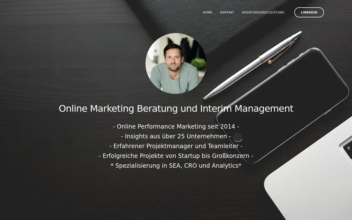 Screenshot of markuskuempel.de