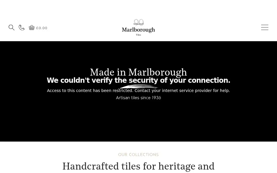 Screenshot of marlboroughtiles.com