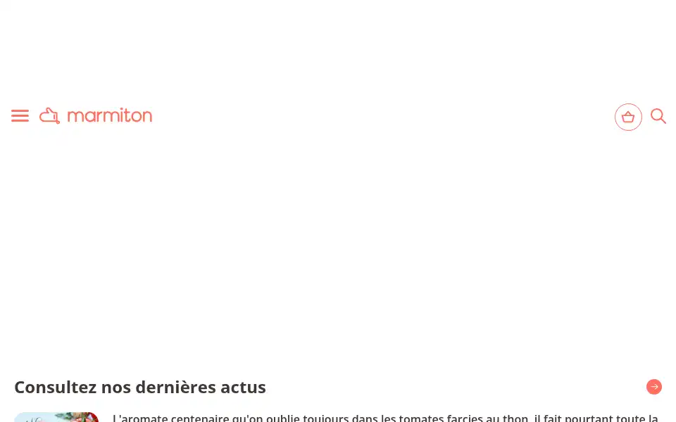 Screenshot of marmiton.org
