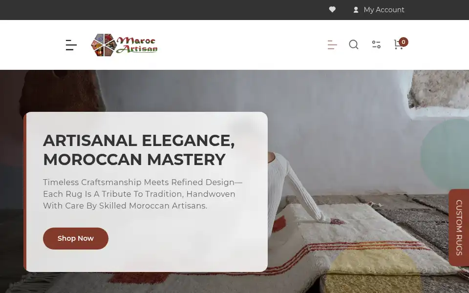 Screenshot of marocartisan.com