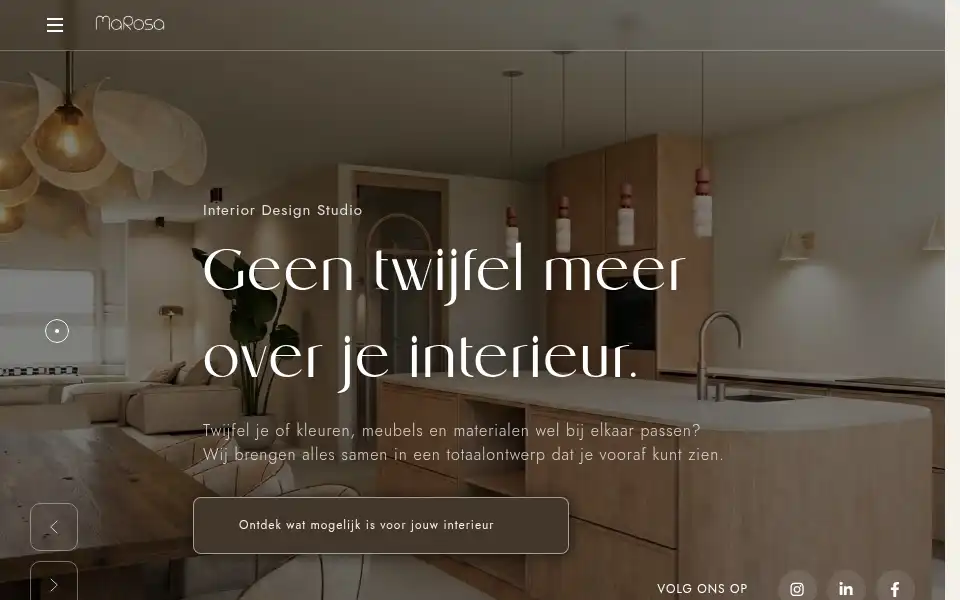 Screenshot of marosadesign.nl