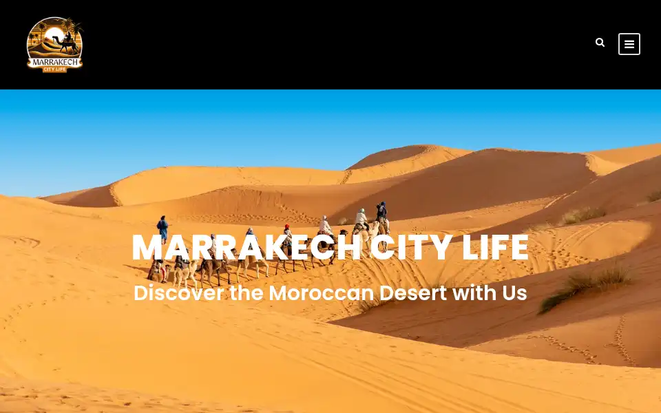 Screenshot of marrakechcitylife.com