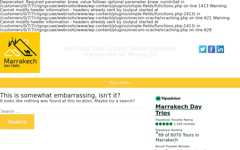 Screenshot of marrakechdaytrips.com