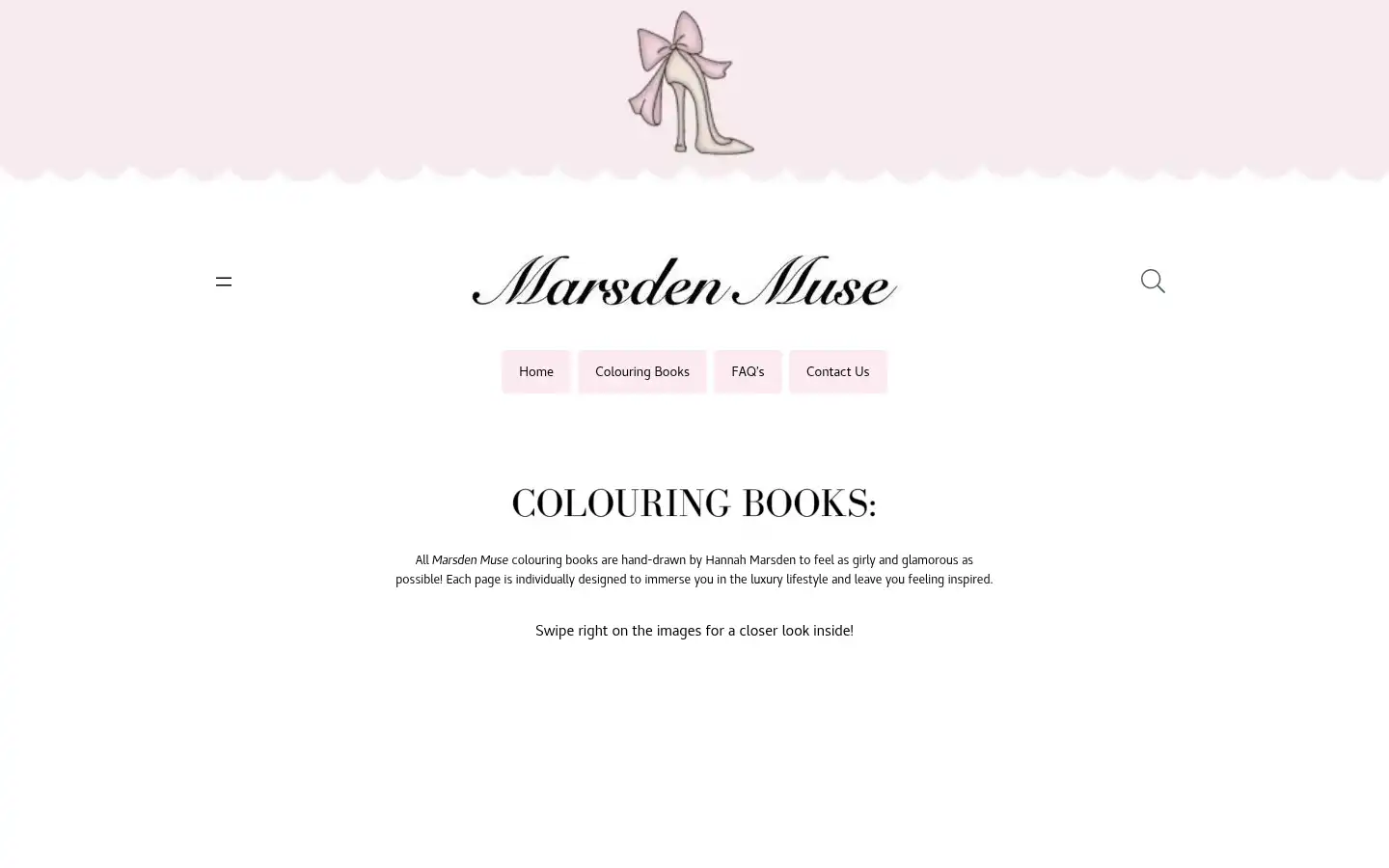 Screenshot of marsdenmuse.com