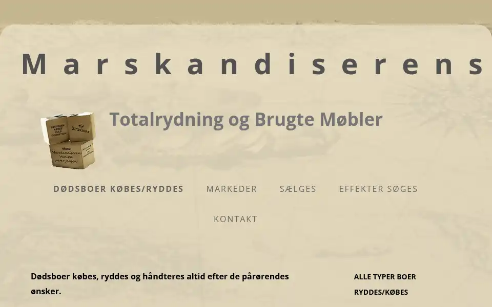 Screenshot of marskandiseren.com