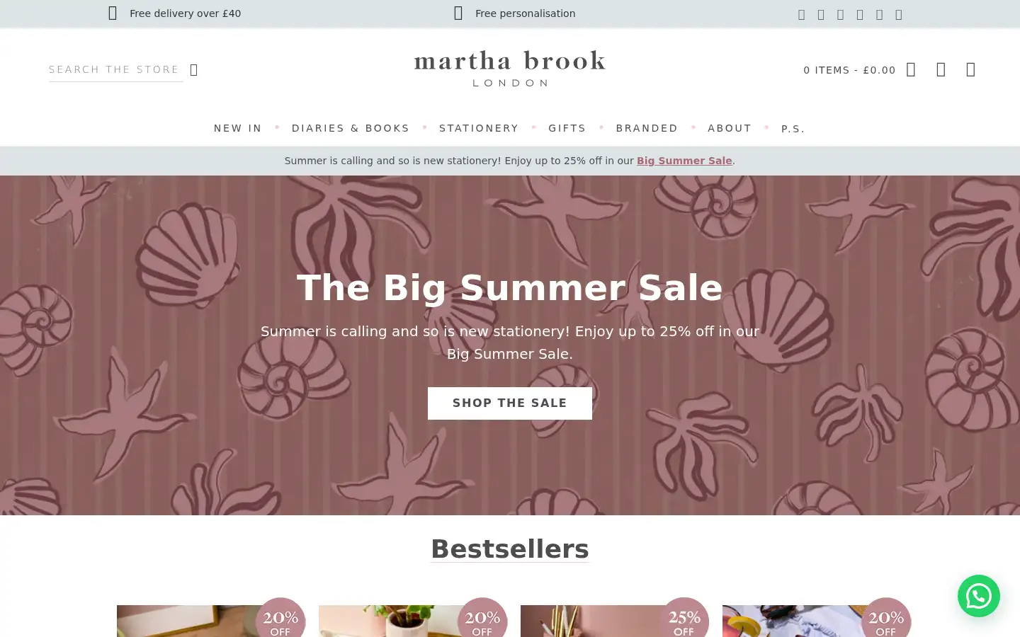 Screenshot of marthabrook.com
